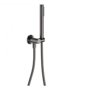 Isabella Hand Shower, Round Plate, Gun Metal